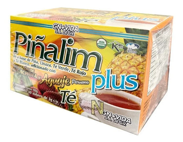 Té Piñalim Plus Con Alcachofa Y Aguaje (30 Sobres) Gn+vida